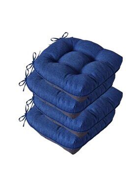 Chair Cushions Set Of 4 Kitchen Dining Seat Pads Non Slip Tufted Foam